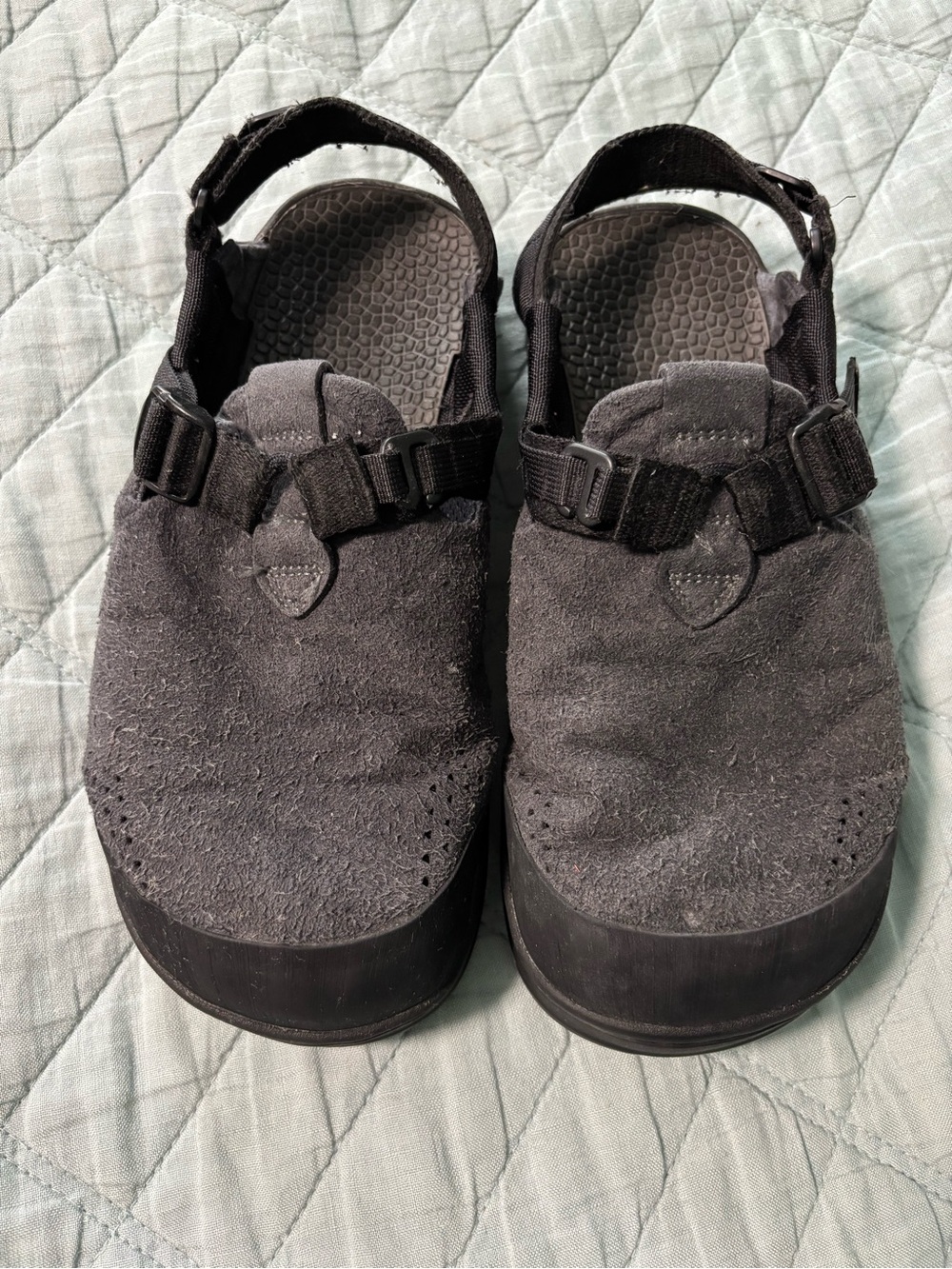 Bedrock Mountain Clog Gray Synthetic Suede 8W/9M